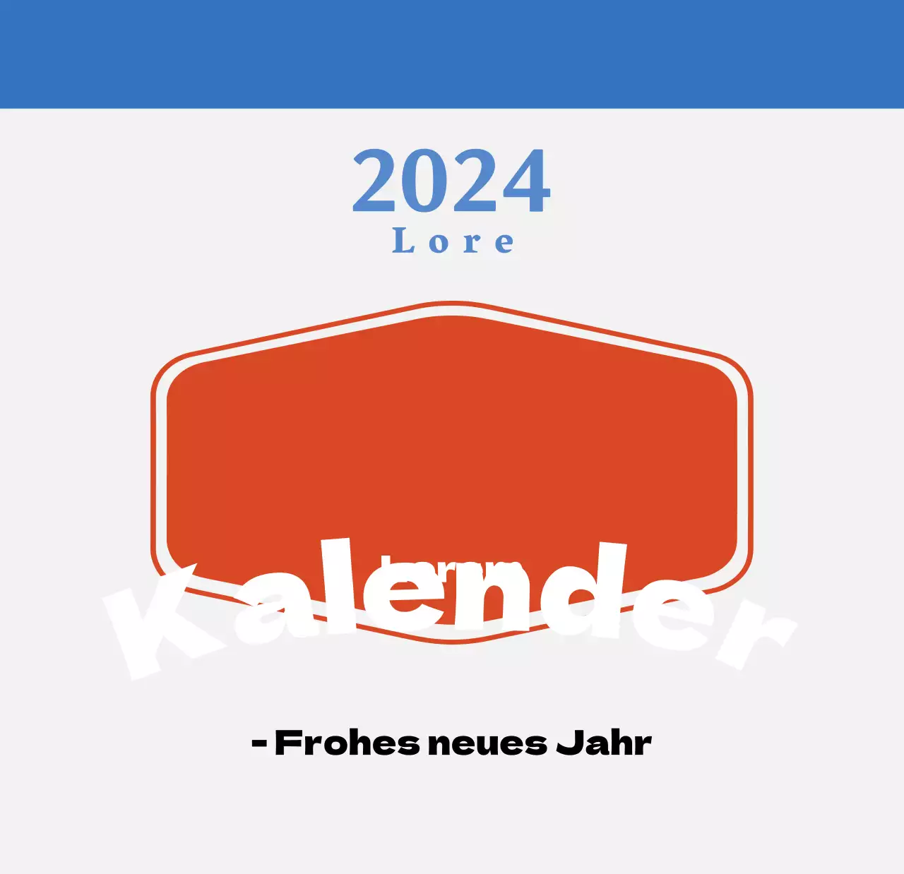 Retro-Konzept Nostalgie-Kalender in rot und blau