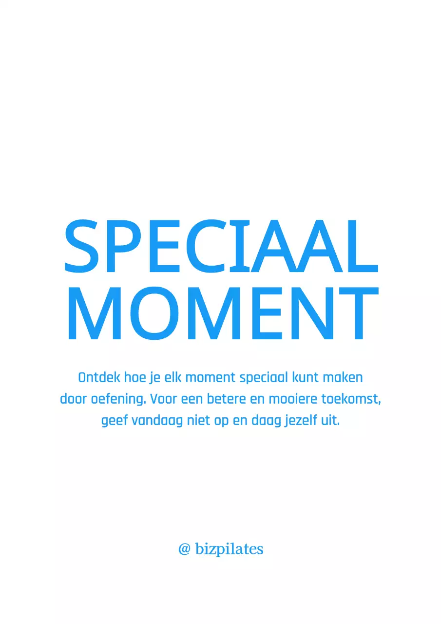 Eenvoudige moderne tekst in een frisse lichtblauwe kleur Combinatiestijl voor Pilates merchandise en promoties.