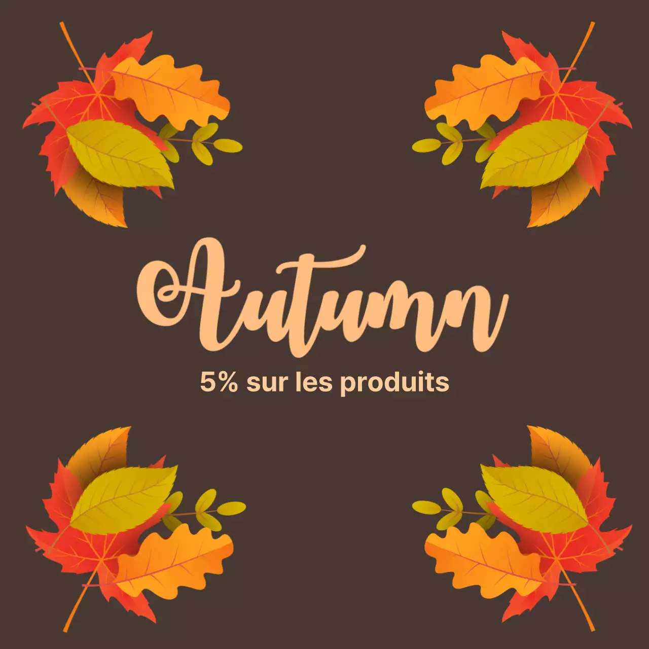 5% sur les produits