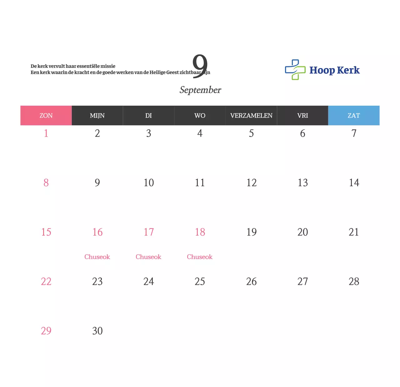 Eenvoudige Bijbelverzen Kerk Bureaukalender