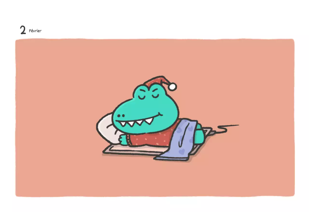 Un calendrier avec un joli concept d'illustration d'Argo