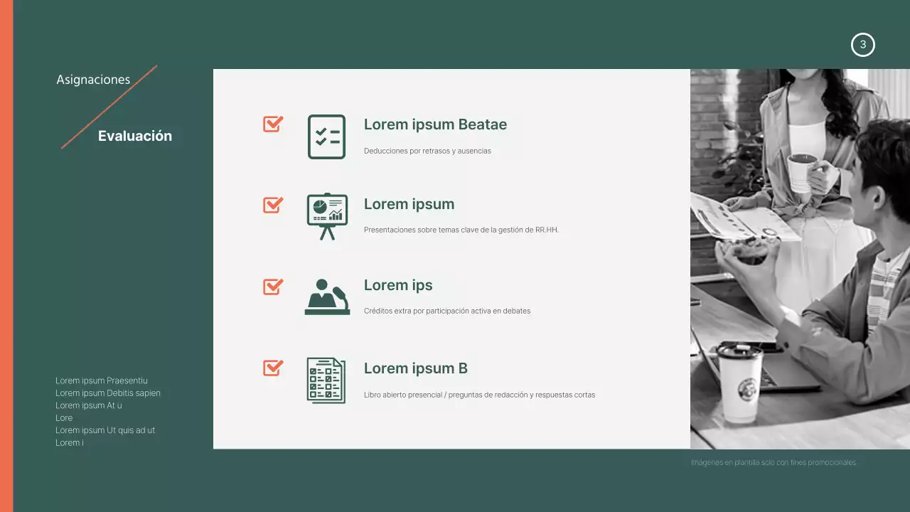 Plan de estudios verde-naranja