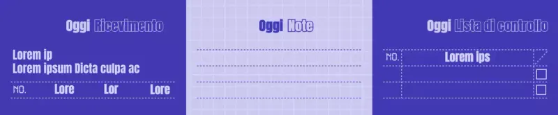 Semplice modello di concetto di ricevimento in blu navy e malva