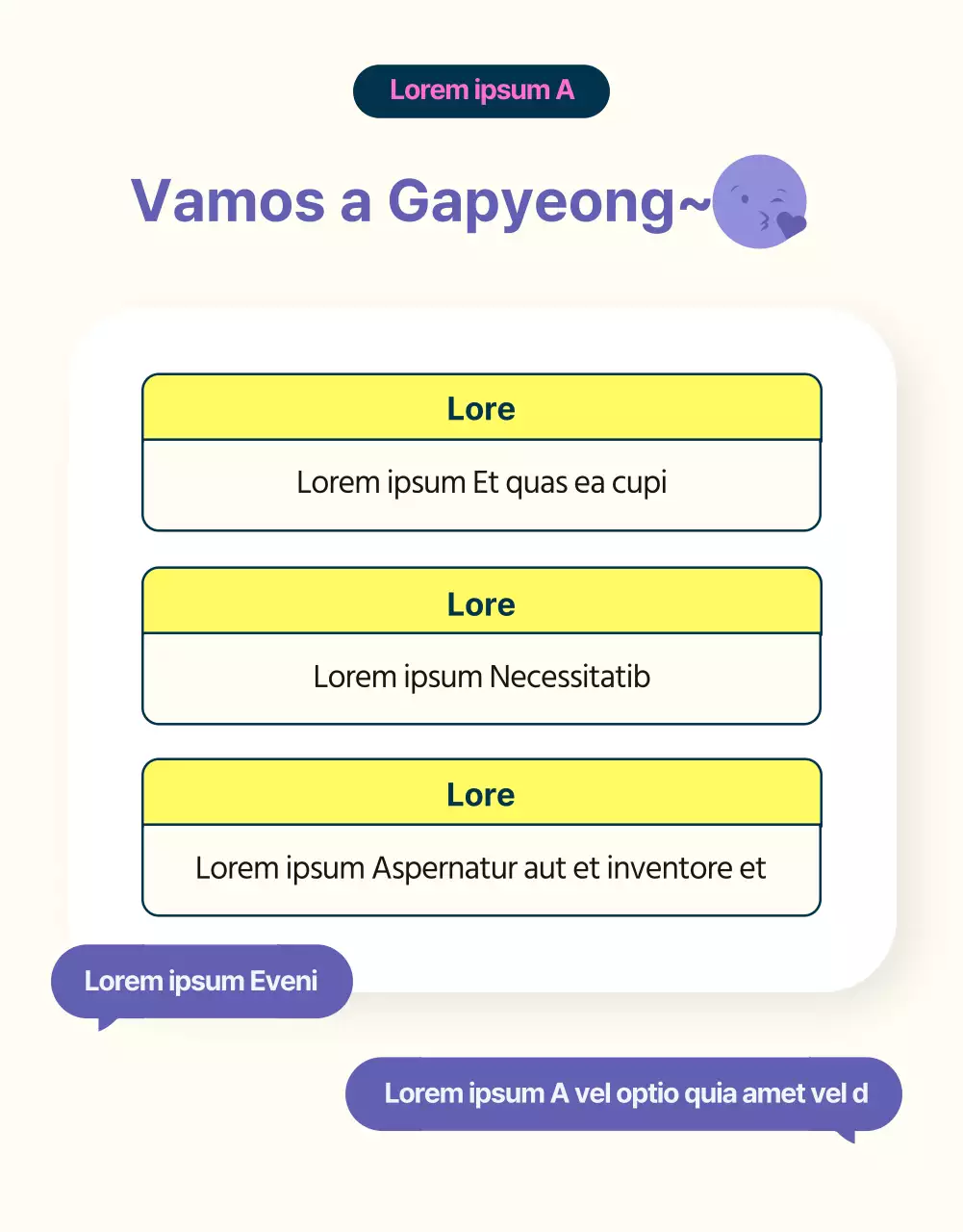 Púrpura y amarillo minimalista de grado B vida universitaria MT promoción