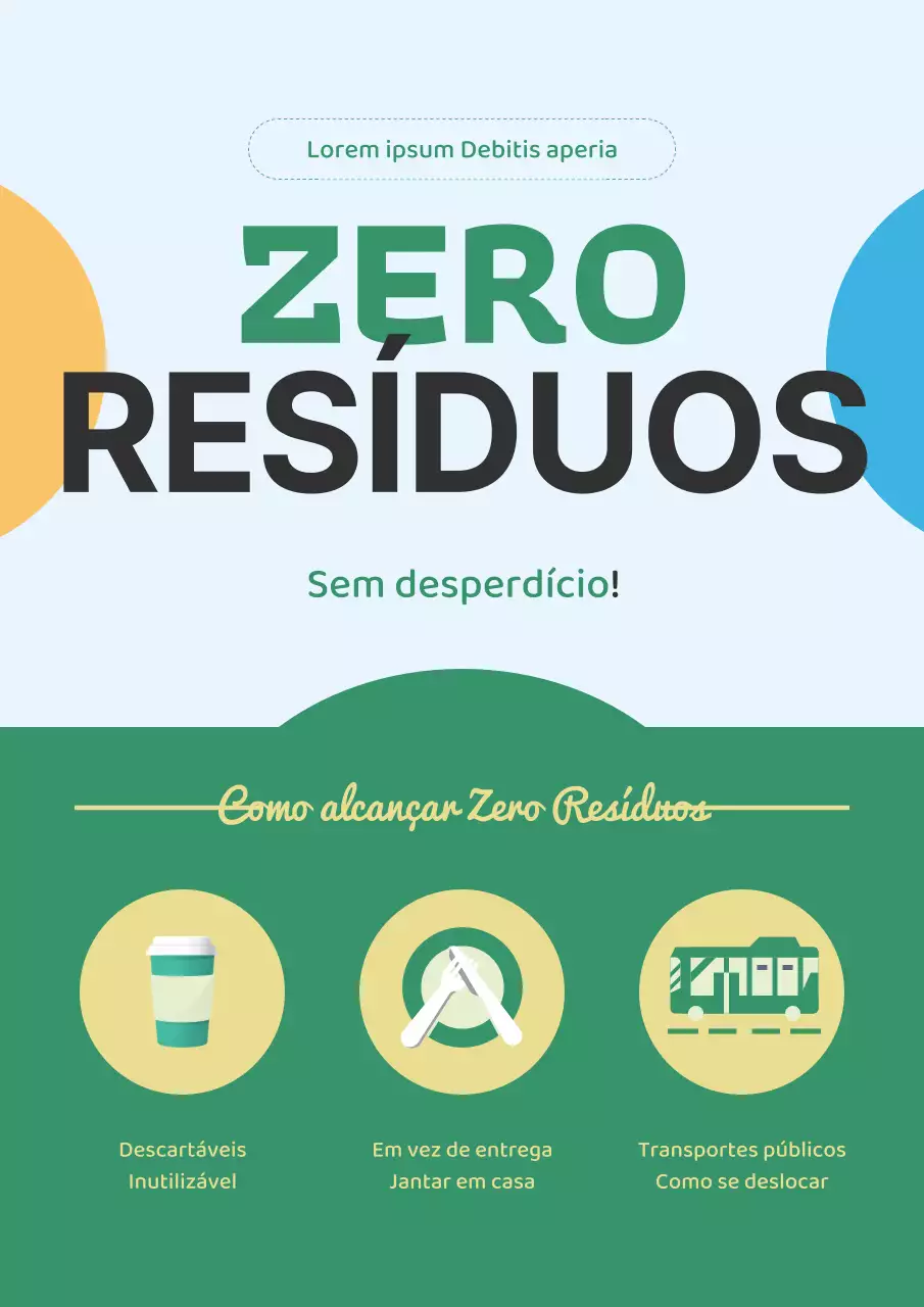 Campanha estudantil sobre o eco no céu verde