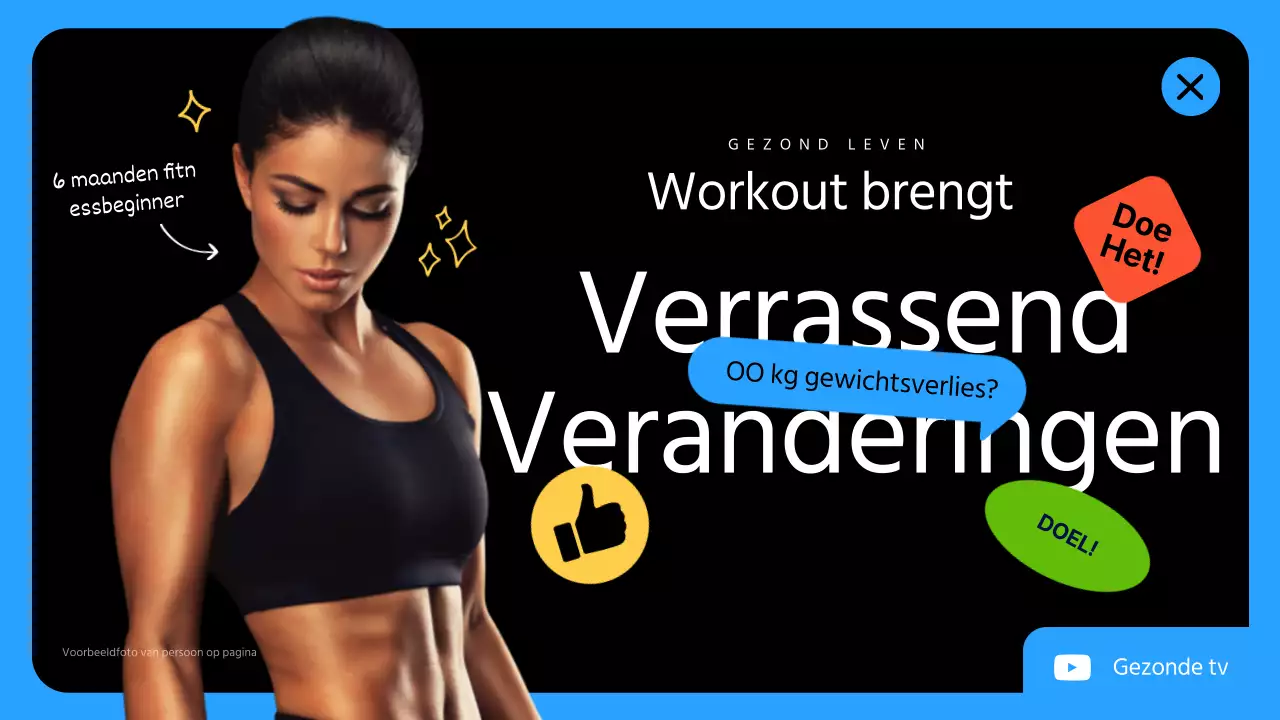 Het verschil na een zwarte en blauwe sticker concept training