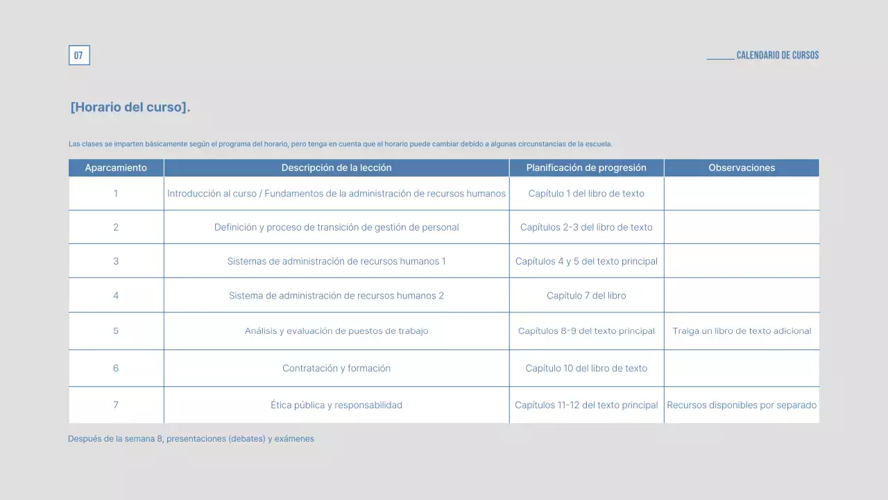 Un programa universitario pastel y sutil