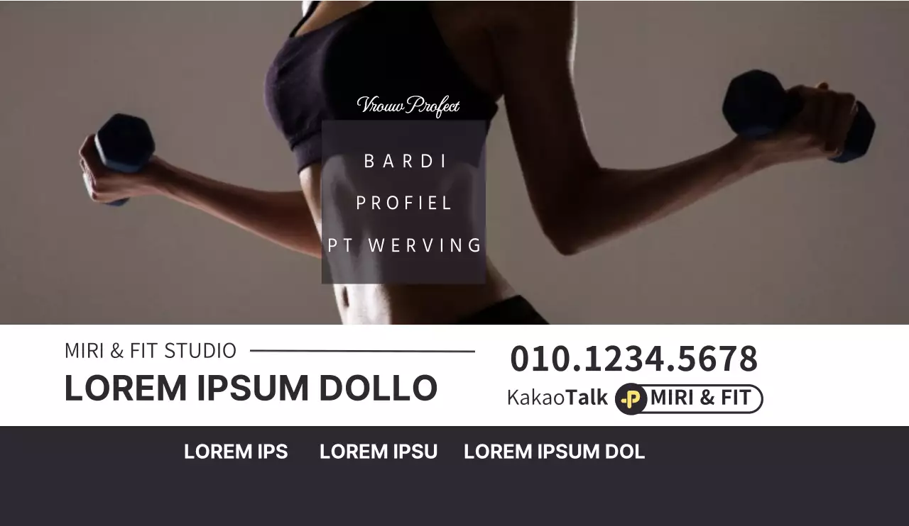 Een rustig, strak ontwerp om je sportschool te promoten