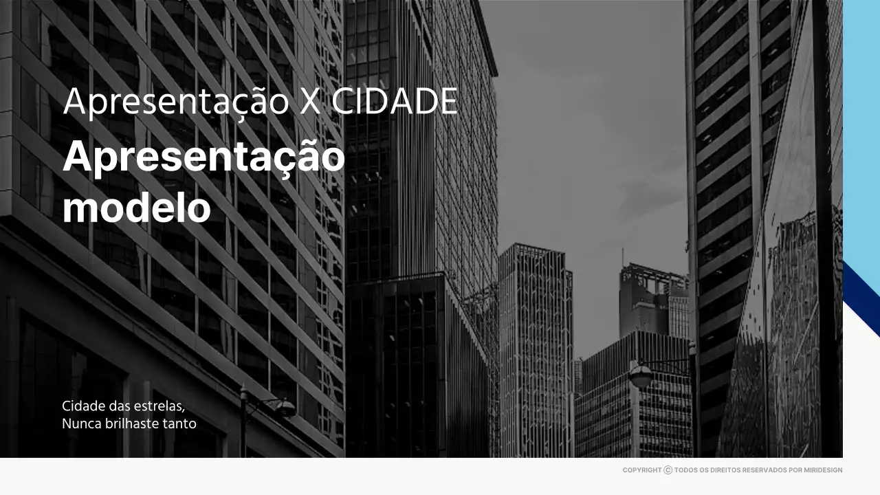Modelo de cidade a preto e branco