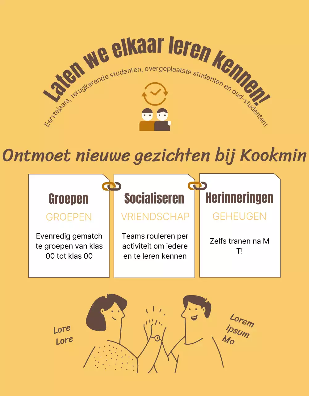 Herfst MT promoties en applicaties in een bruine en vrolijke stemming