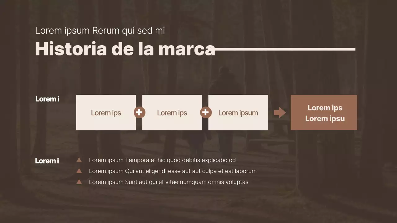 Marrón y sencillo para presentar casos prácticos