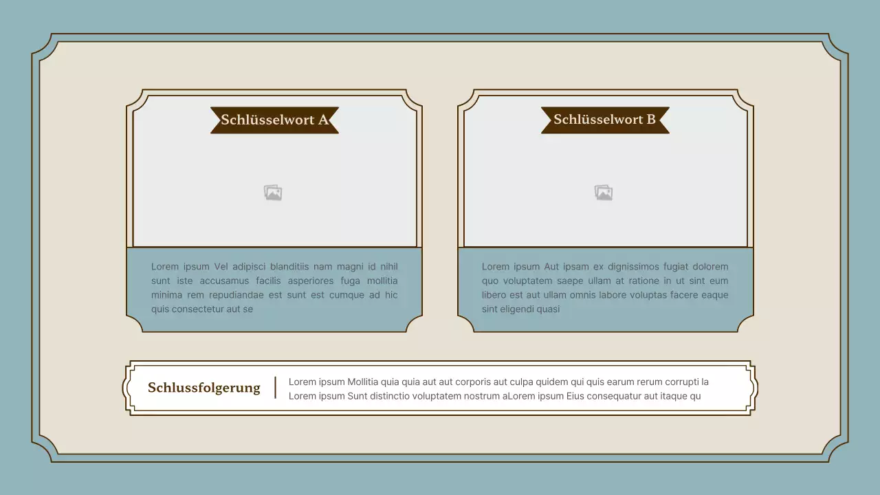 Präsentationskit für Vintage-Rahmen in Rosa und Gold