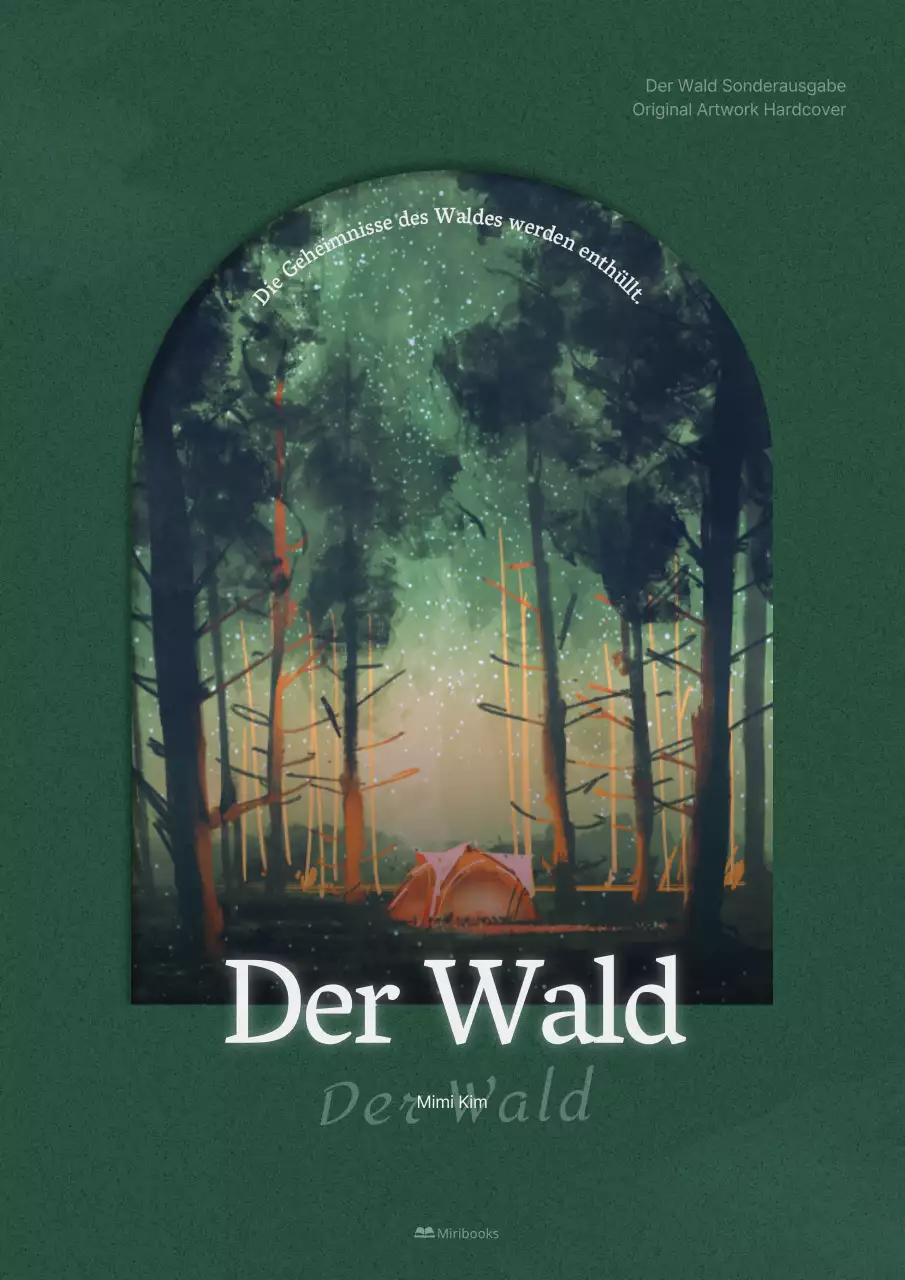 Ein dunkelgrünes, verträumtes Konzeptroman-Cover