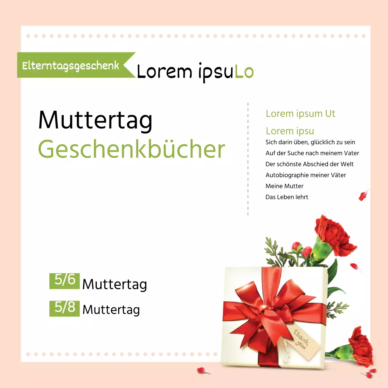 Geschenkbücher zum Muttertag