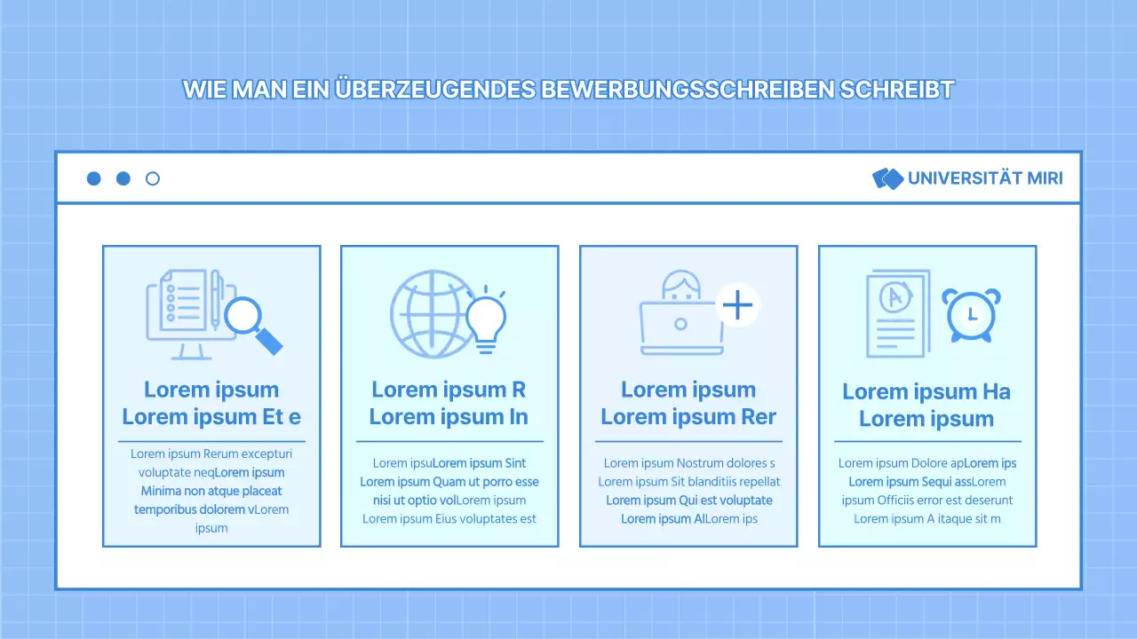 Hellblaue Job-Mentoring-Präsentation