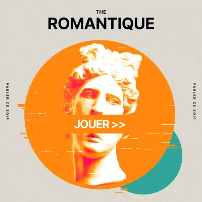 Couverture de l'album en orange et vert d'eau