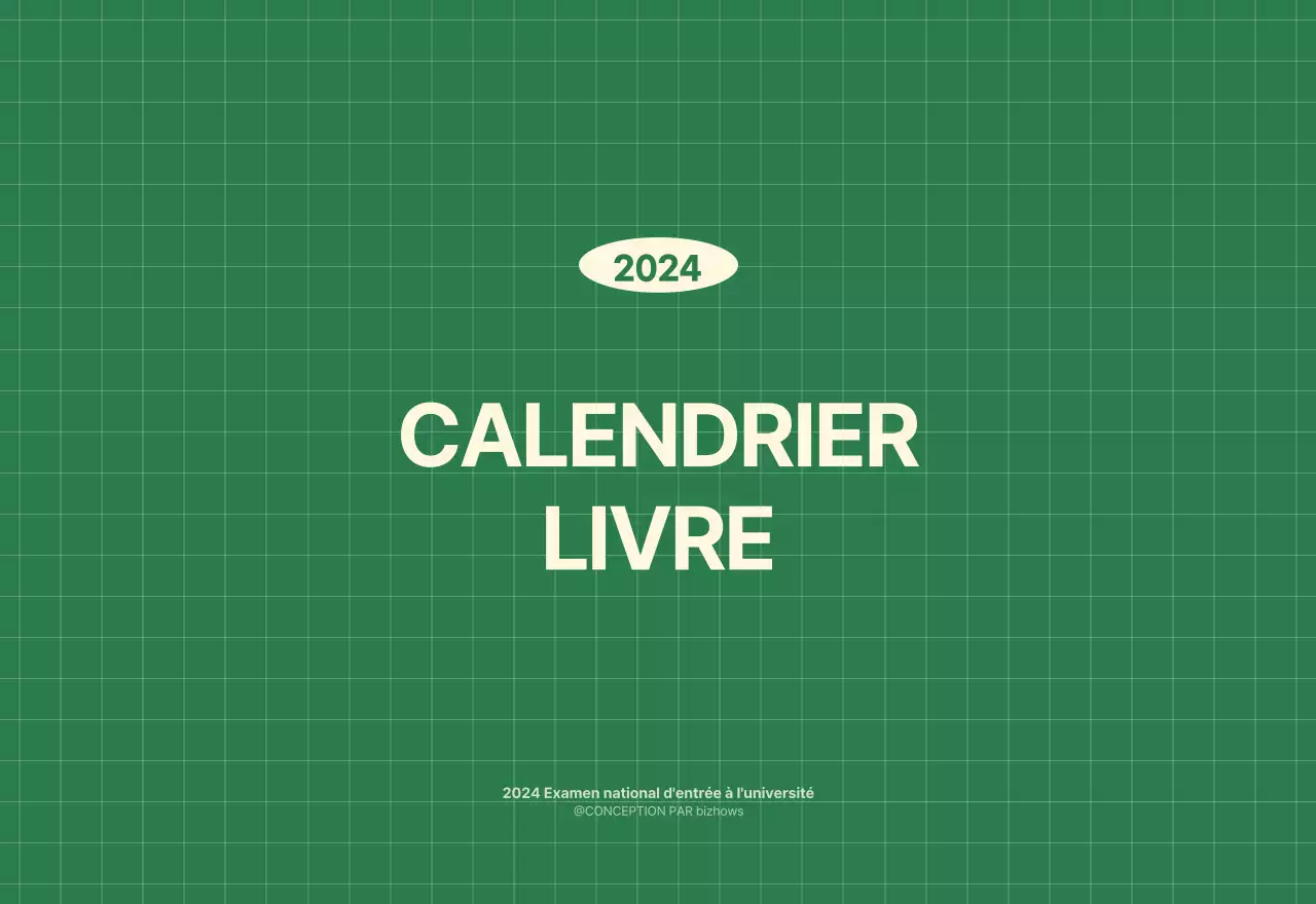 Calendrier mural SAT D-day notepad concept en vert et jaune clair