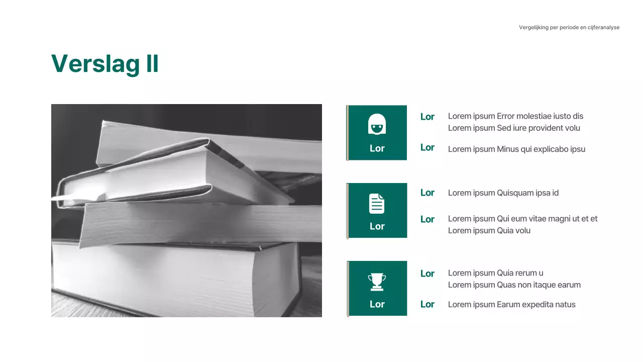 Een modern analyseverslag van het toelatingsadvies in groen en beige