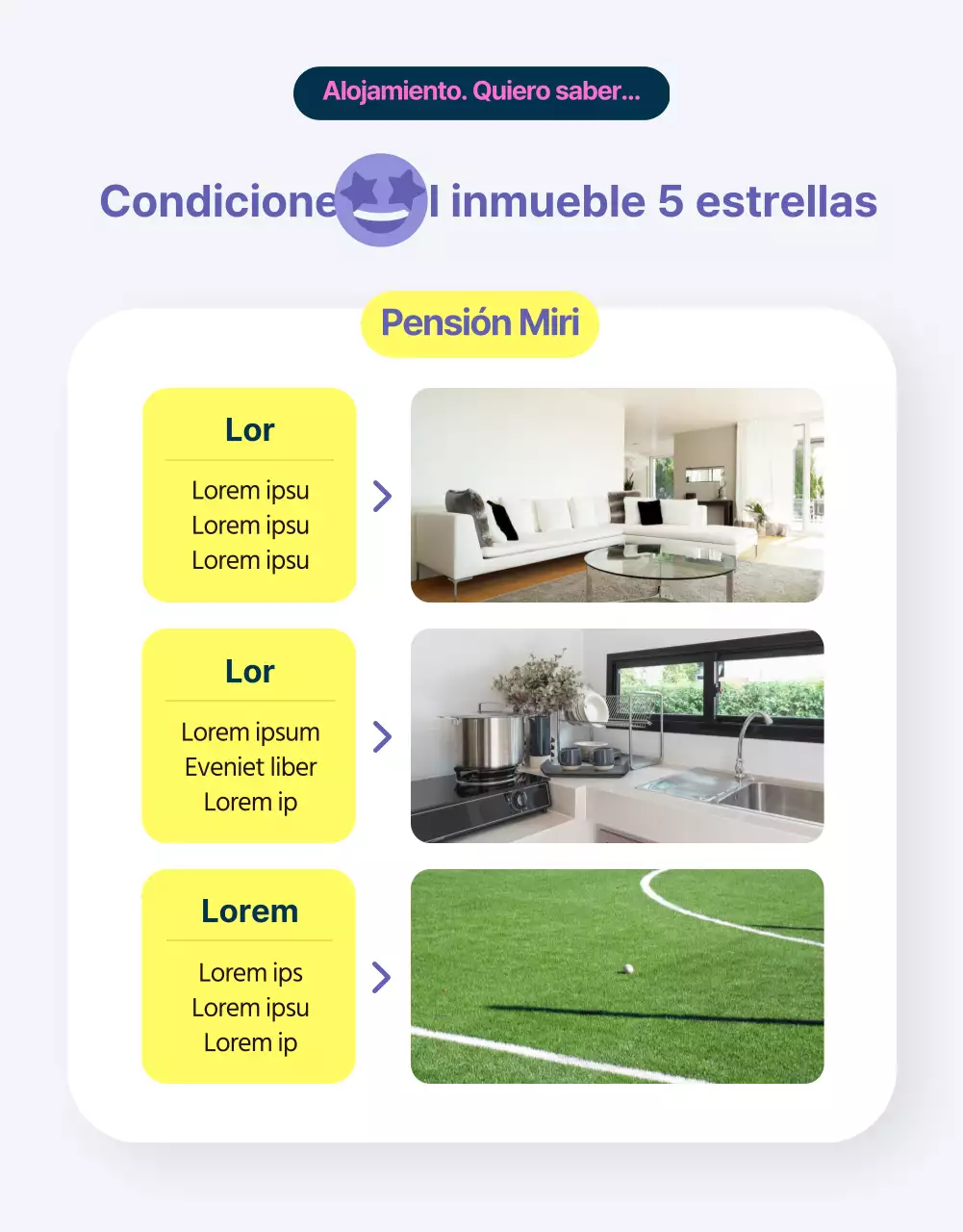 Púrpura y amarillo minimalista de grado B vida universitaria MT promoción