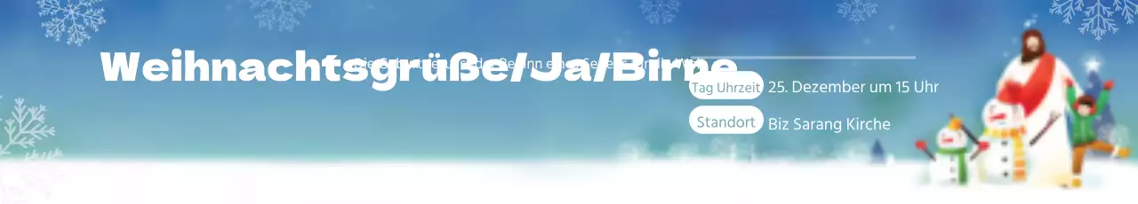 Erntedankgottesdienst zu Weihnachten