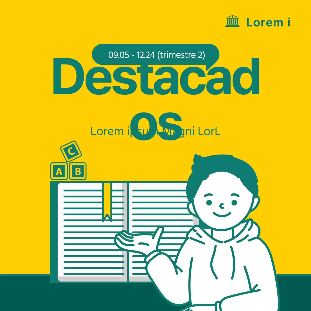 El amarillo y el verde destacan en la tarjeta universitariaDiseño de noticias