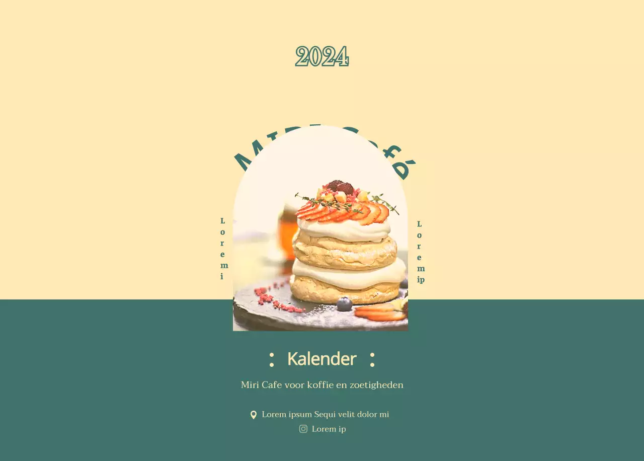 Cafékalender met aanbevelingen voor drankjes van de maand