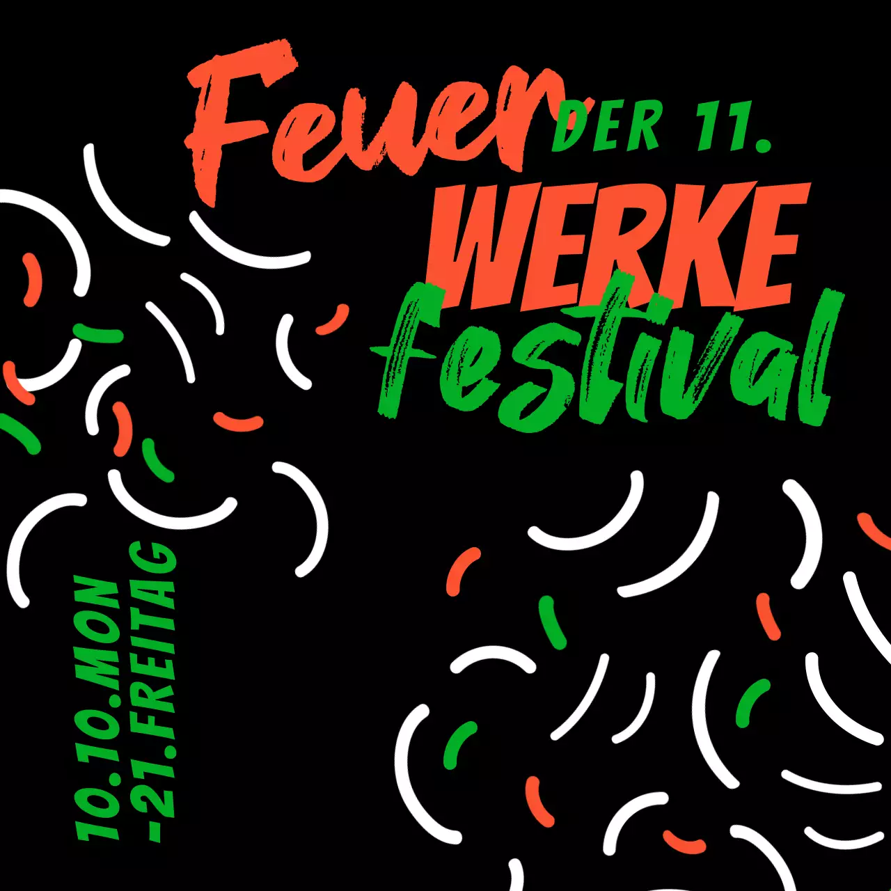 Schwarz-orangefarbenes Albumcover