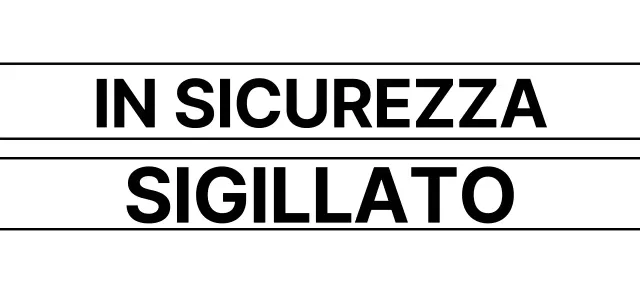 Design con linee in bianco e nero e testo semplice