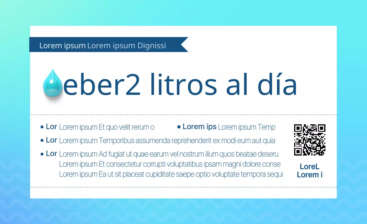 Diseño de un envase caliente para promocionar una campaña de consumo de agua limpia