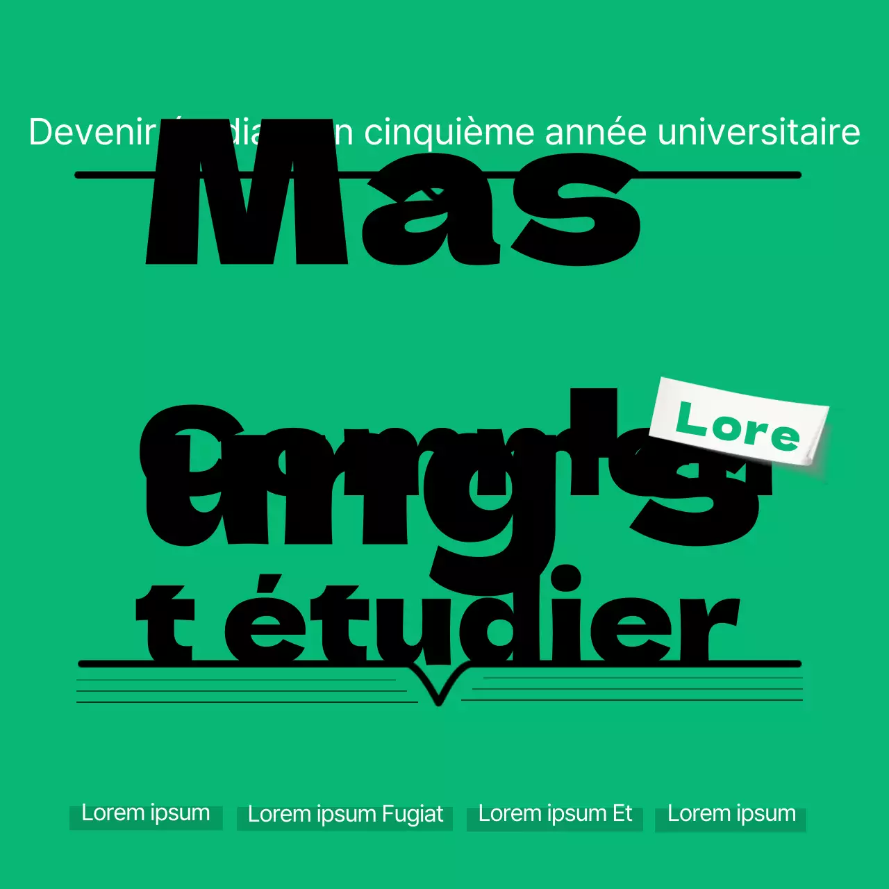 Une collection de conseils d'étude de la part des maîtres d'étude de l'étudiant vert.