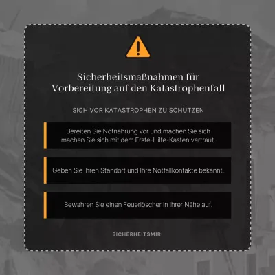 Sicherheitscheck für den Katastrophenfall in Schwarz-Gelb