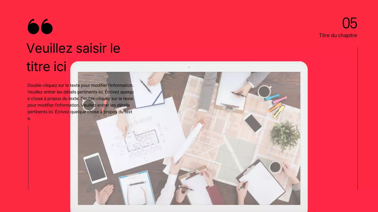 Présentation de la discussion sur le surlignage du texte et la mise en page des photos en rouge