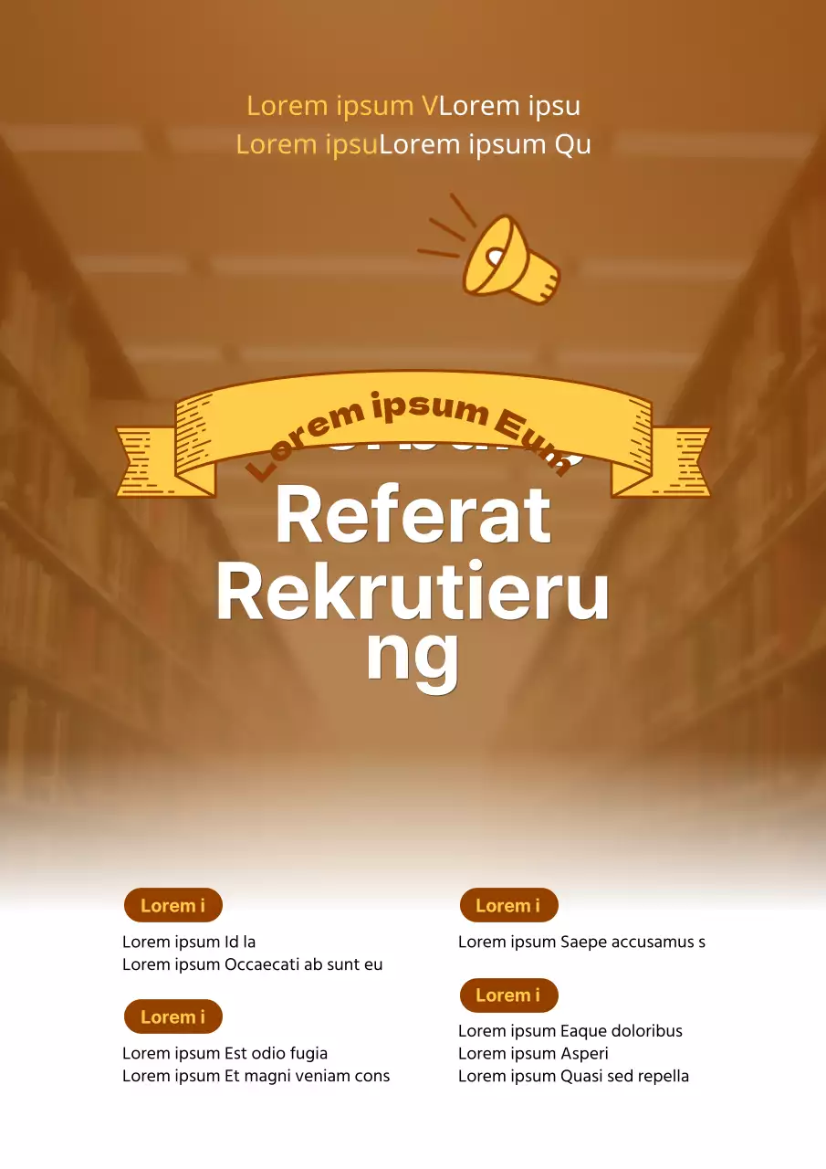 Eine einfache braune und gelbe Schulankündigung