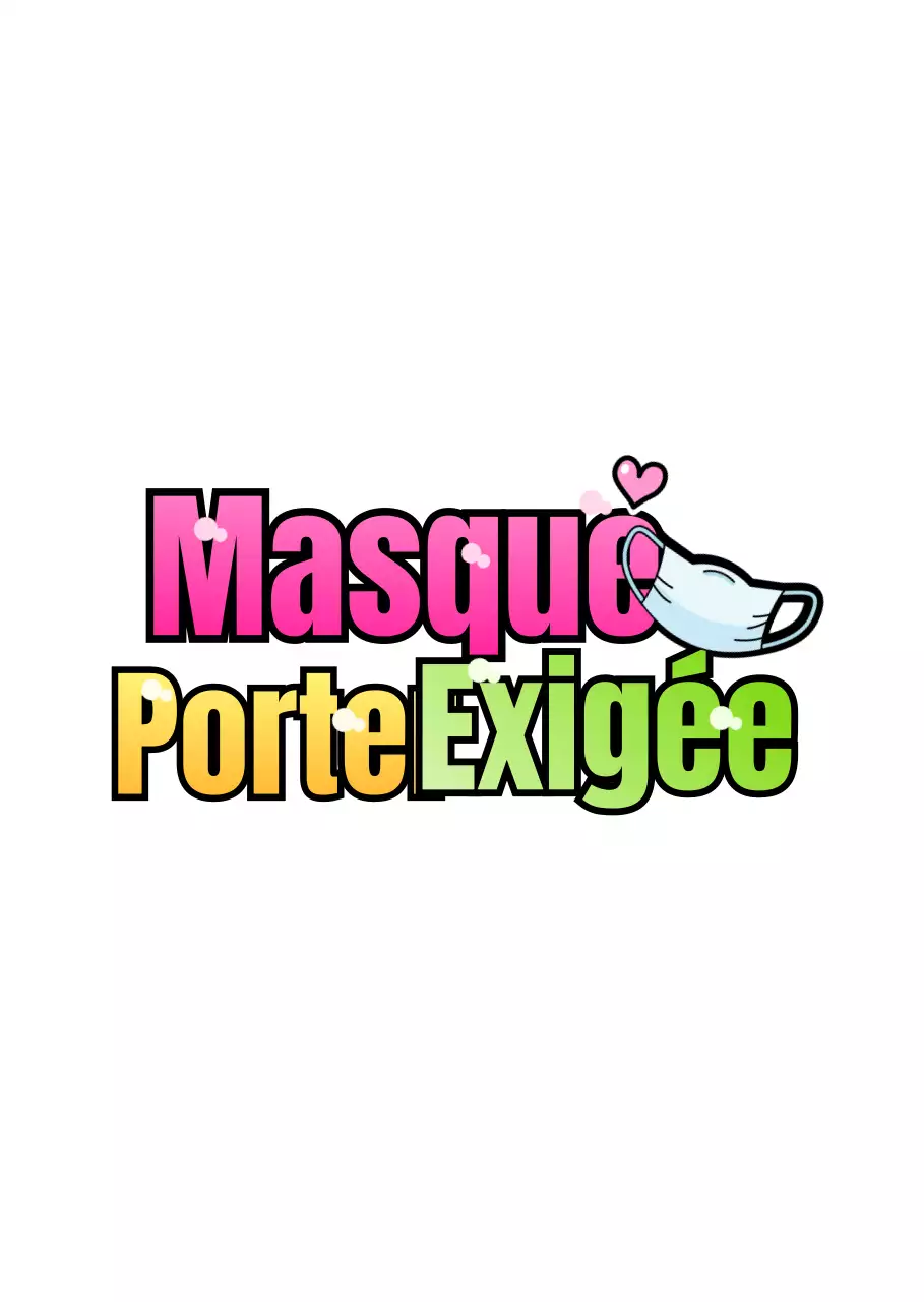 Porter un masque instructions en titres dégradés