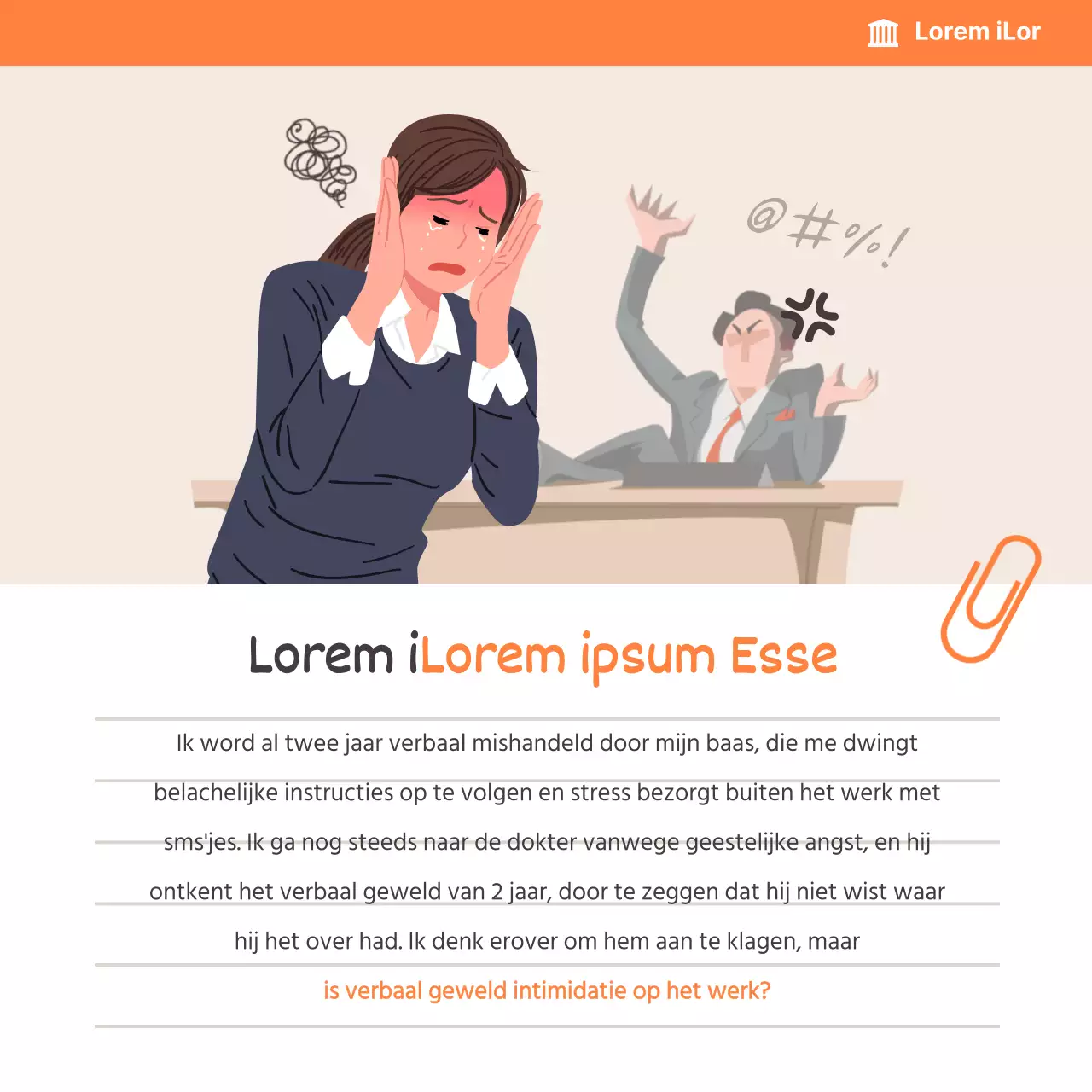 Beige-oranje kaart met juridisch adviesNieuws