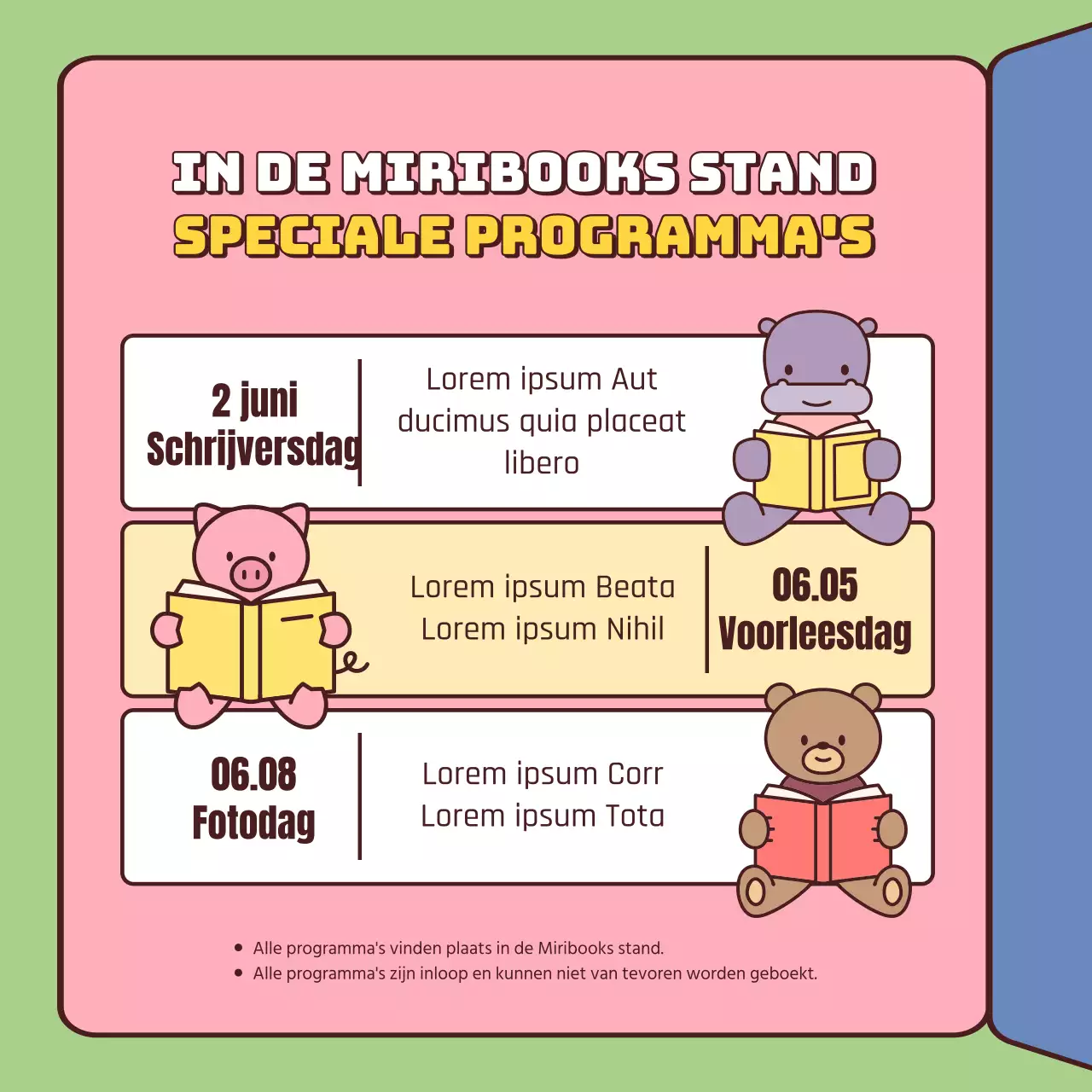 Een gids voor boekenbeurzen in een schattige geel-roze stijl