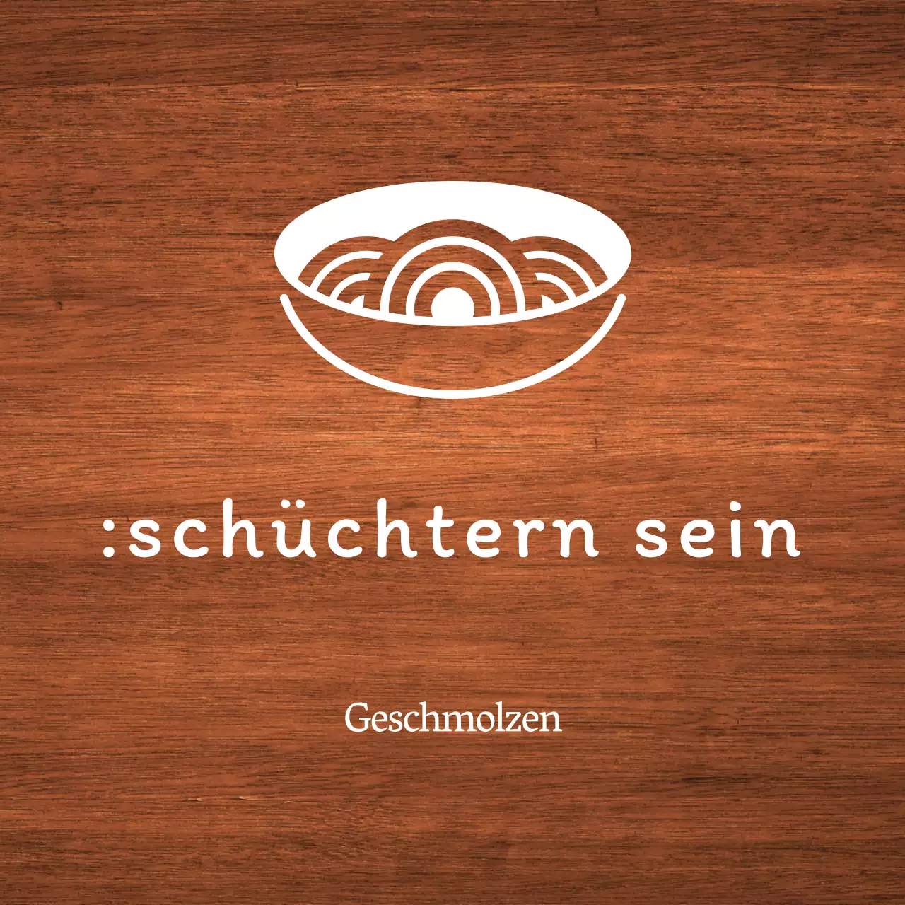 Einfache koreanische Restaurantbeschilderung mit weißem Text und Nudelillustrationen
