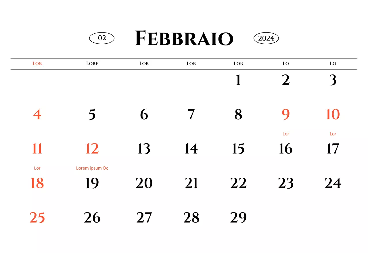Calendario da parete in stile semplice con concetto di fotografia di viaggio emozionale in bianco e nero