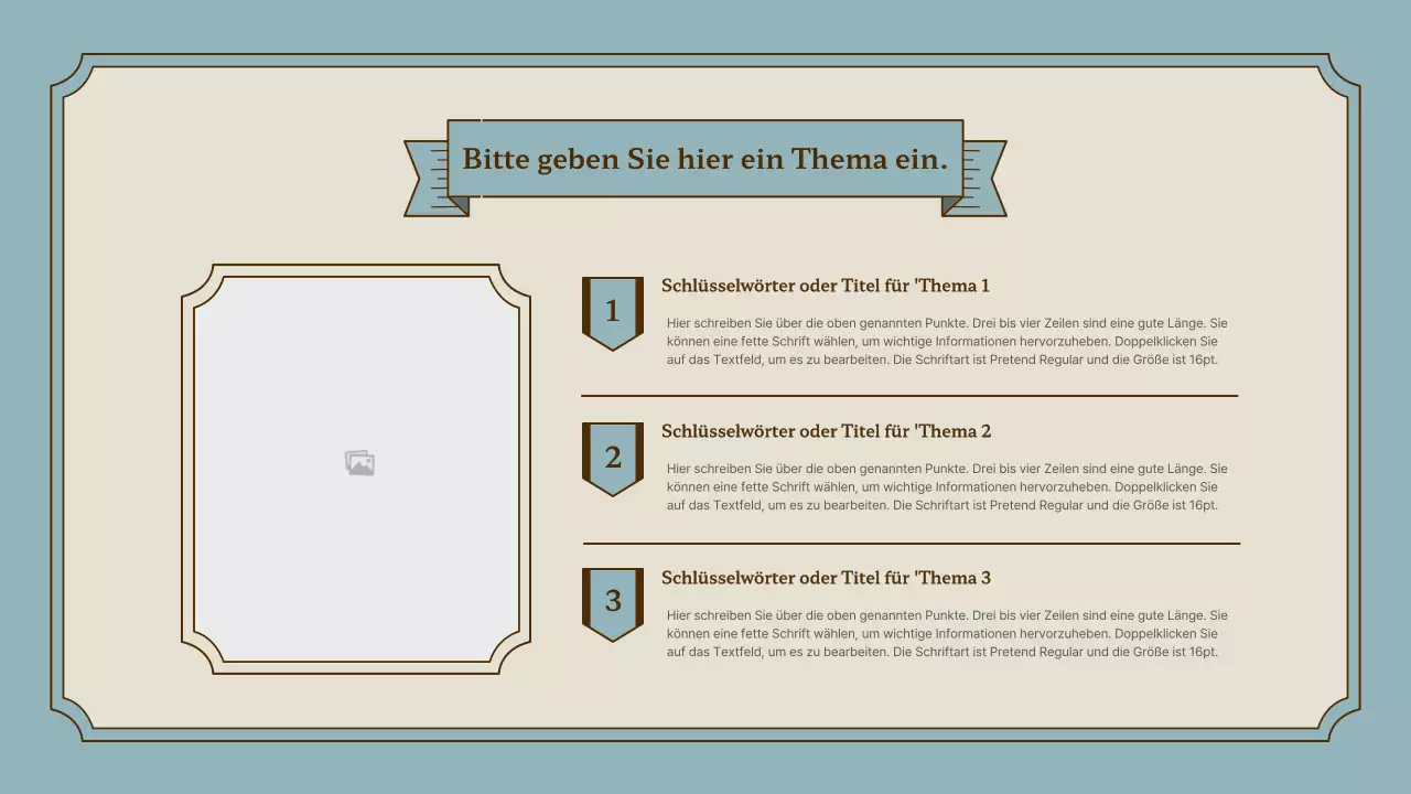 Präsentationskit für Vintage-Rahmen in Rosa und Gold