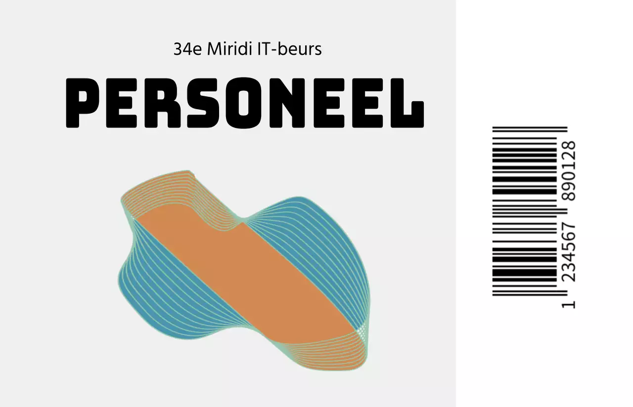 Personeelskaarten met geometrische vormen