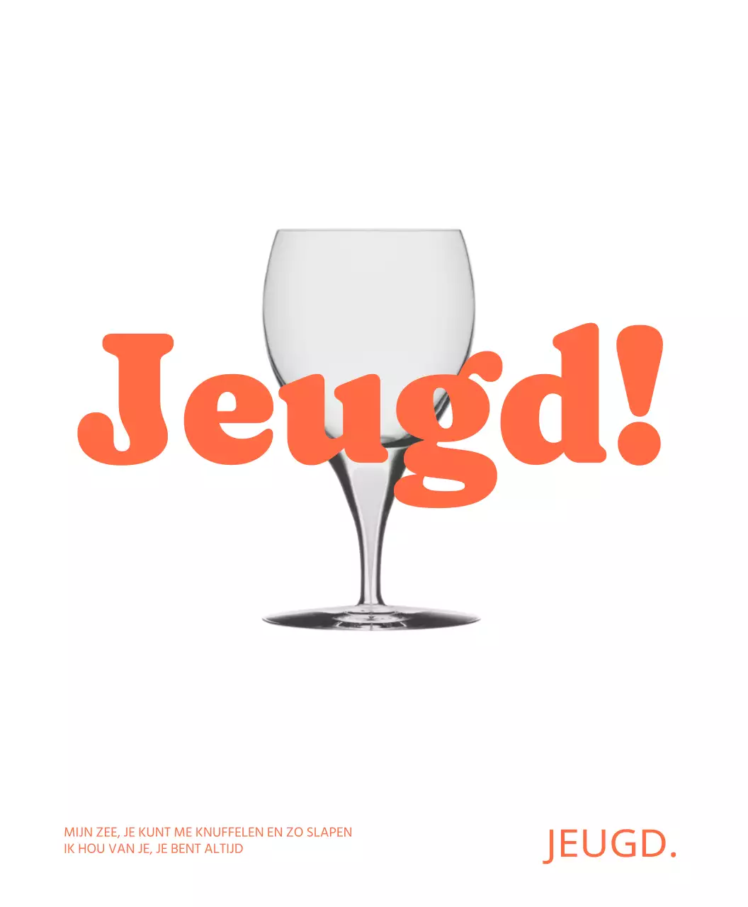 Een klassieke en coole eco-tas voor café-artikelen in oranje