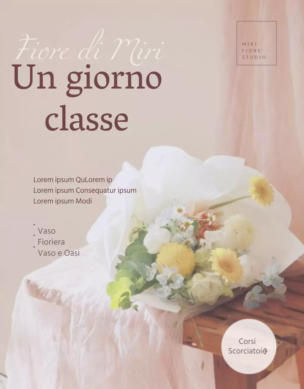 Una guida per un lussuoso corso floreale di un giorno in rosa.