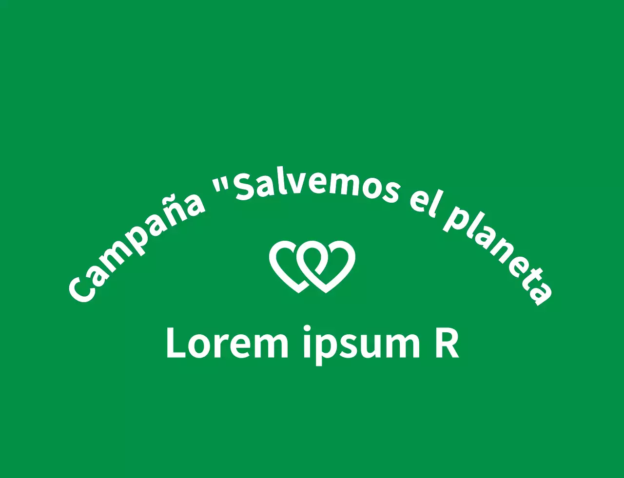 Logotipo de un voluntario limpio en verde claro y azul marino para organizaciones de defensa del medio ambiente.