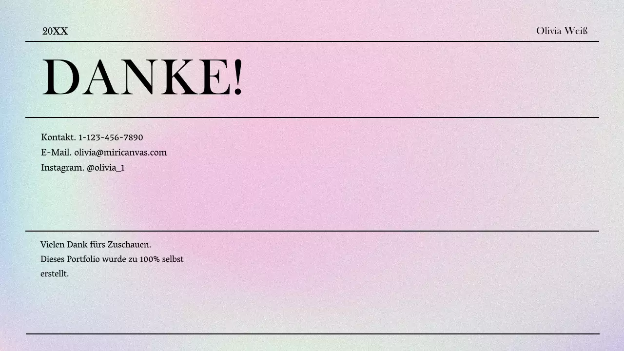 Ein luxuriöses Beauty-Marketing-Portfolio in Lila und Blau