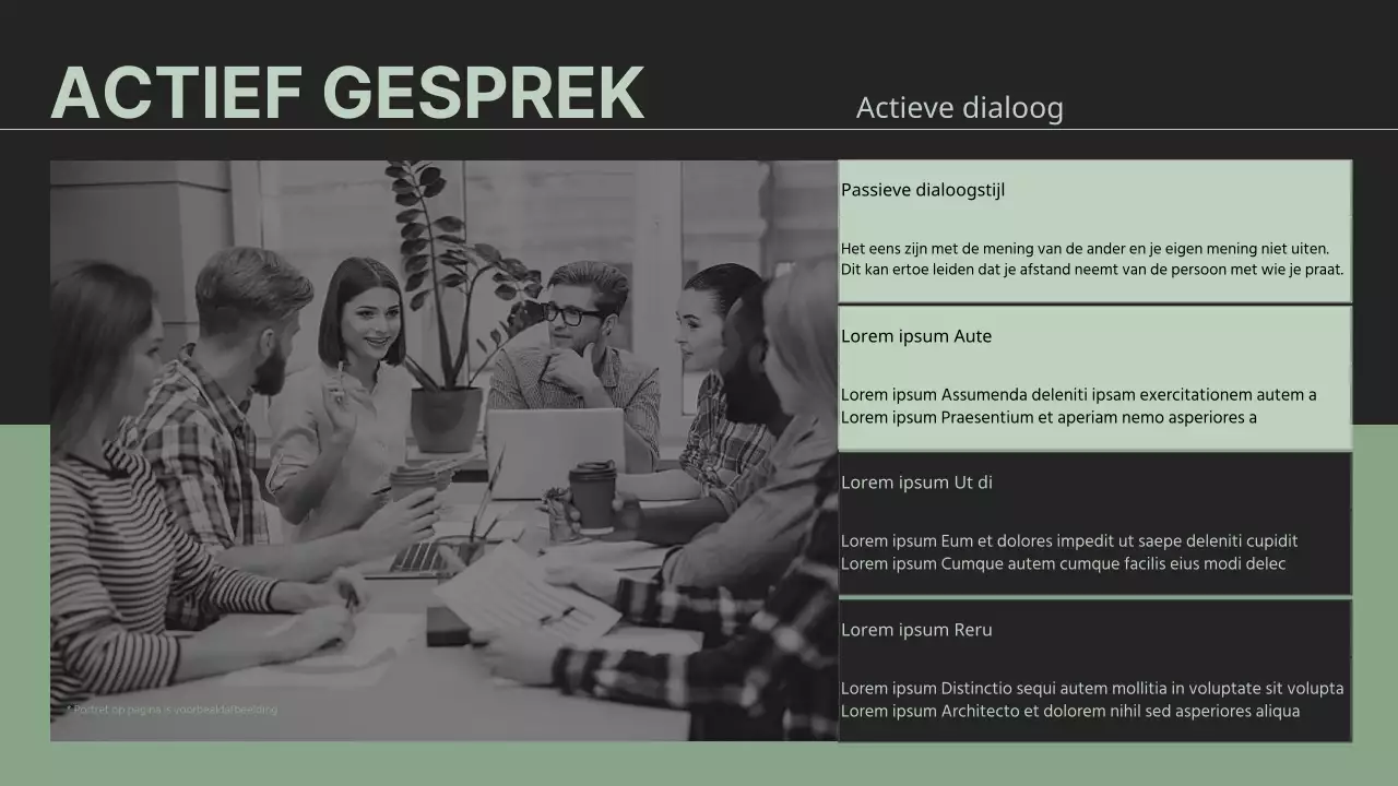 Effectieve communicatiestrategieën in groene kleur