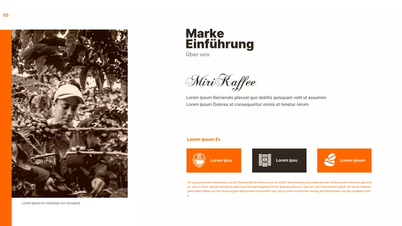 Orange und Calm Marketing Fallanalyse Zuordnung