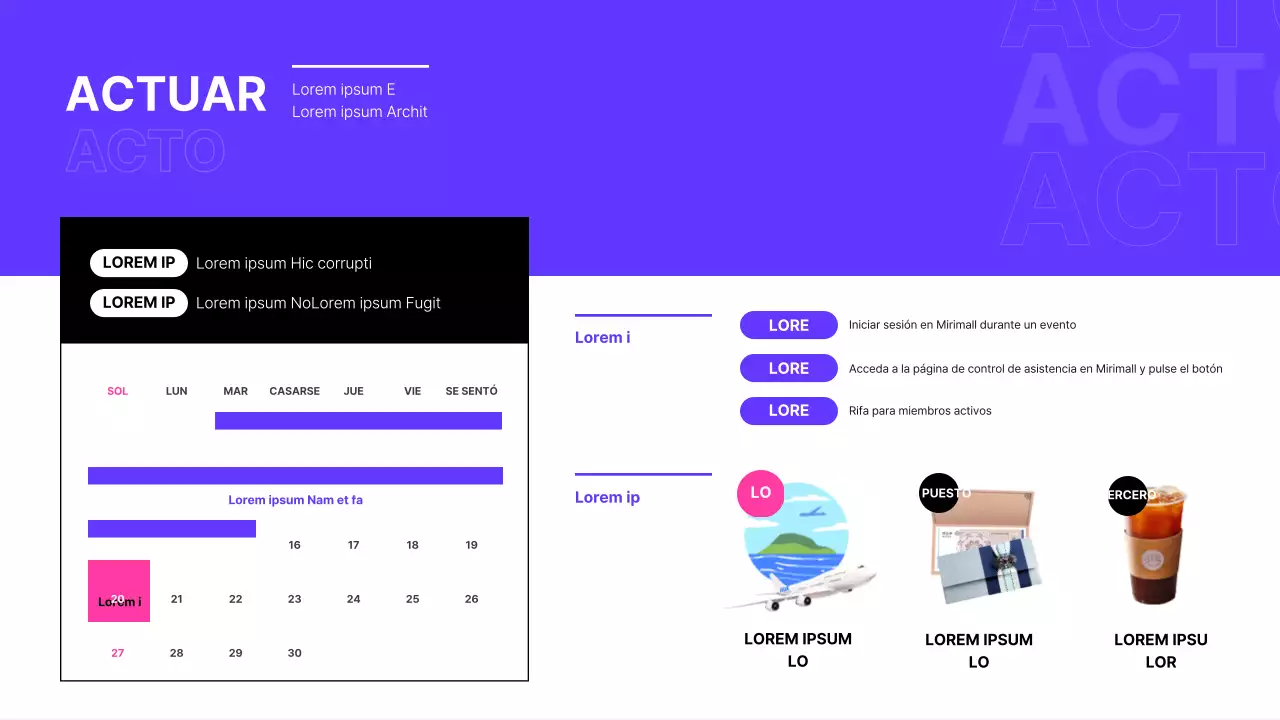Planificador de eventos del centro comercial Black Friday en negro y morado