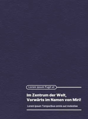 Hervorhebung des Slogans der Universität durch ein einfaches Textlayoutkonzept