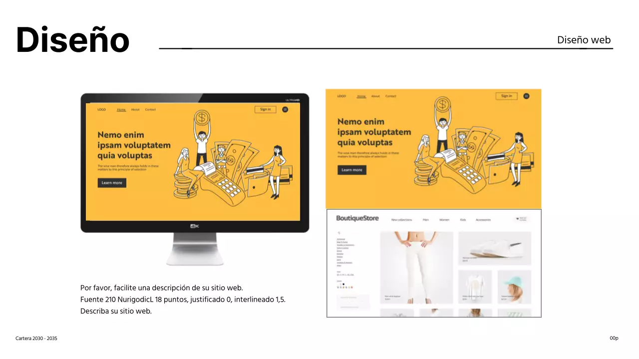 Cartera de diseño sencillo