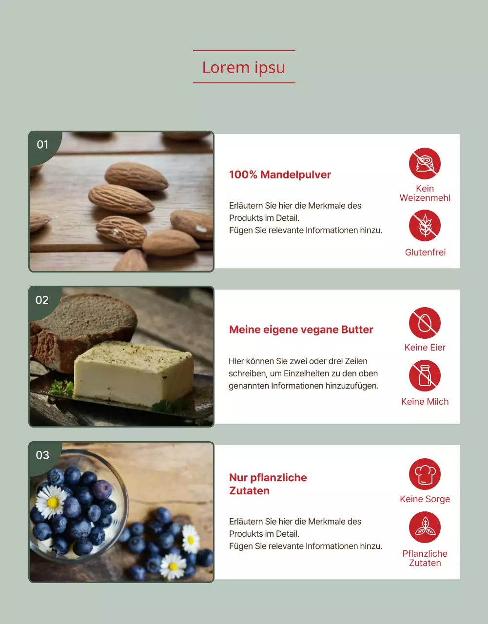 Einführung von Minze und rotem veganem Macaron-Funding